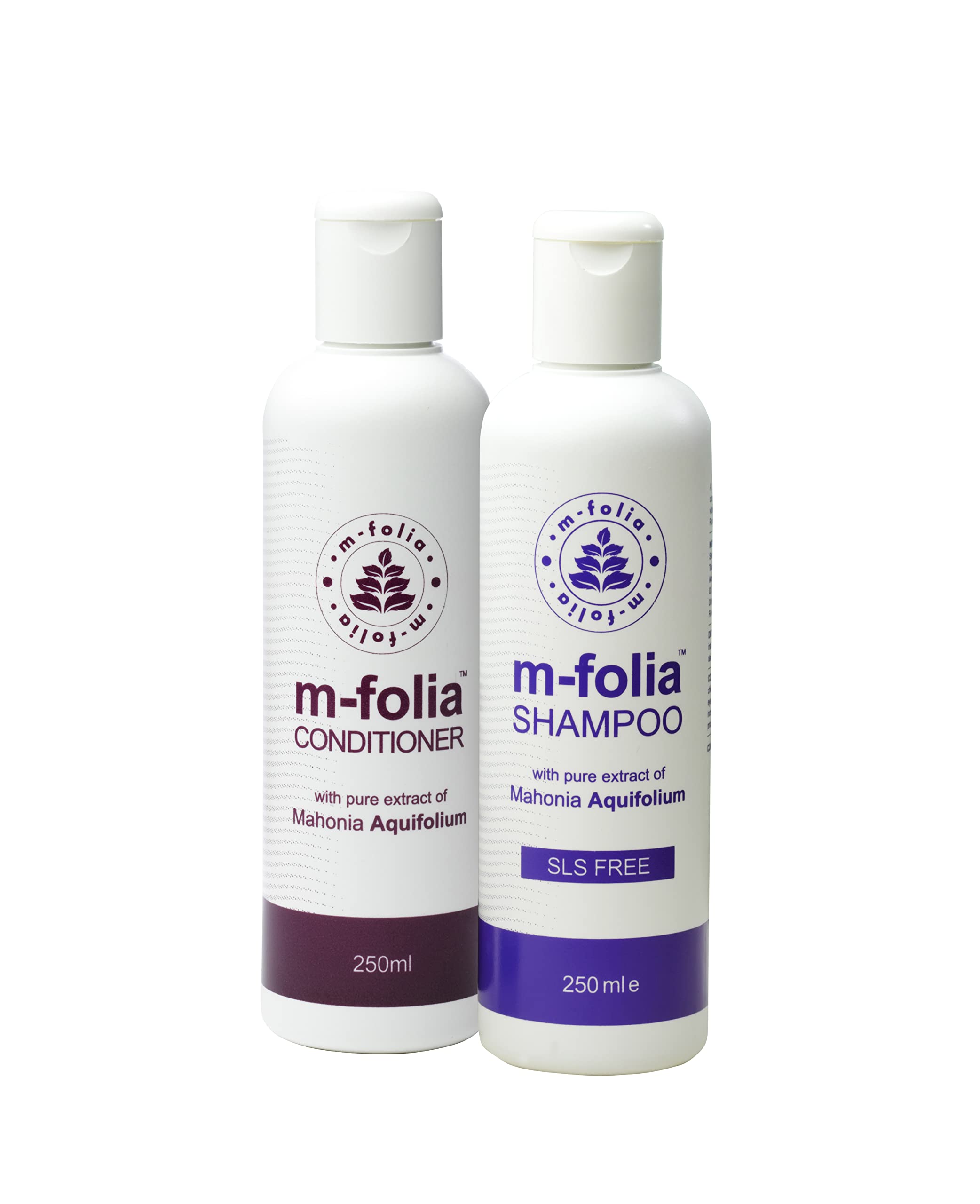 M-FOLIA Shampoo & Conditioner Set 250ml Pack Save Over 10% Light Cream Rinse Conditioning Treatment for Scalp Psoriasis and Eczema & Shampoo is Specially Formulated to Help Rejuvenate, Soothe & Clear