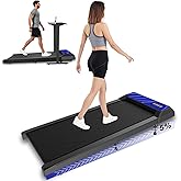 Walking Mat Treadmill with Incline,Under Desk Treadmill for Home Office, 2.5HP Compact Foldable Walking Pad,265LB Capacity,Quiet Motor,LED Display,Remote Control