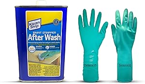 Klean-Strip Paint Stripper After Wash Eliminate Stubborn Paint residues Easier to Apply and give Protective Qualities Now Comes with Centaurus AZ Chemical Resistant Gloves, 1 Quart