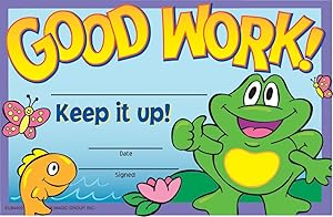 Eureka Good Work Keep It Up, Set of 36 Recognition Awards