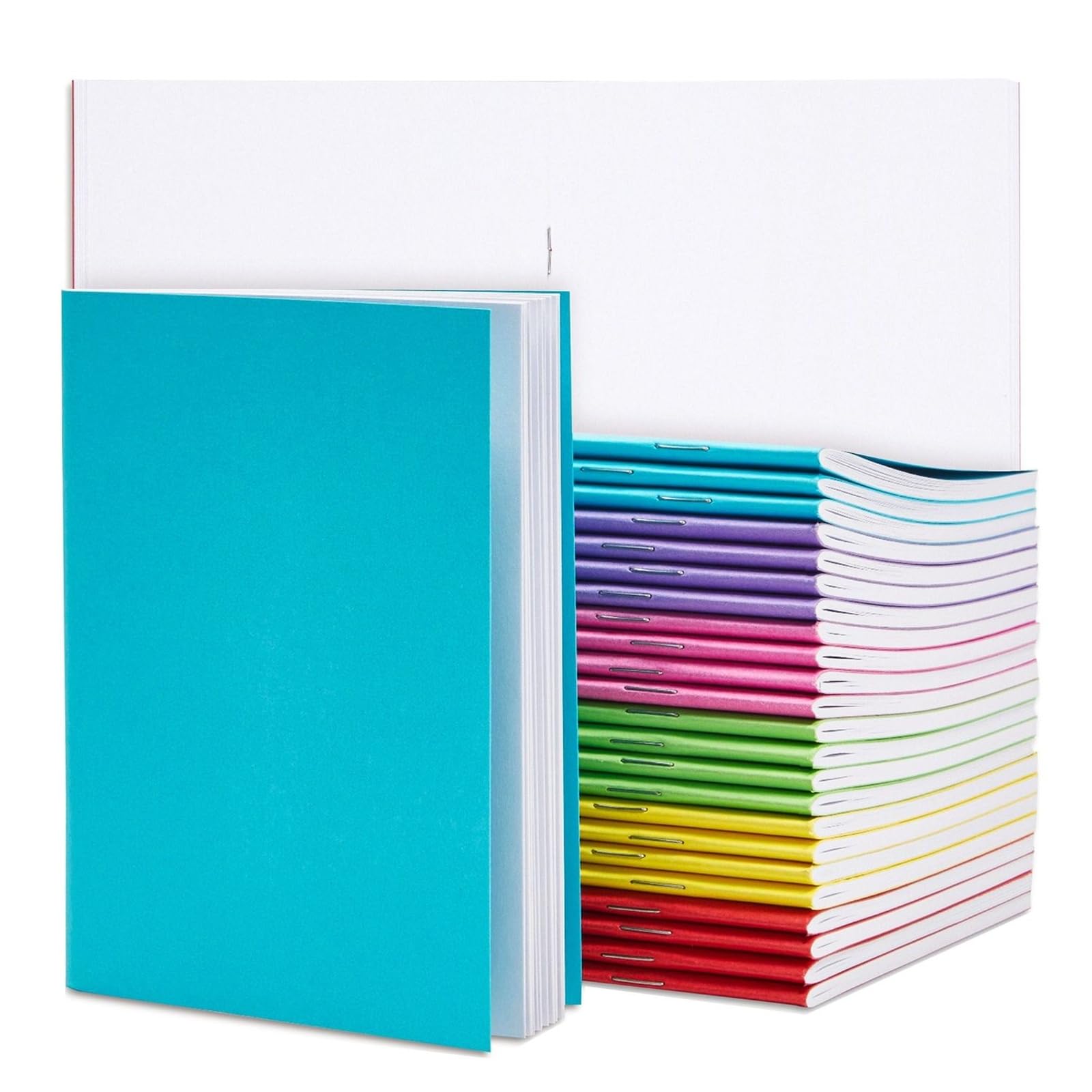 24-Pack Soft-Cover Paper Notebook Journals for Students 6 Colours 10.8 x 14 cm [office_product]
