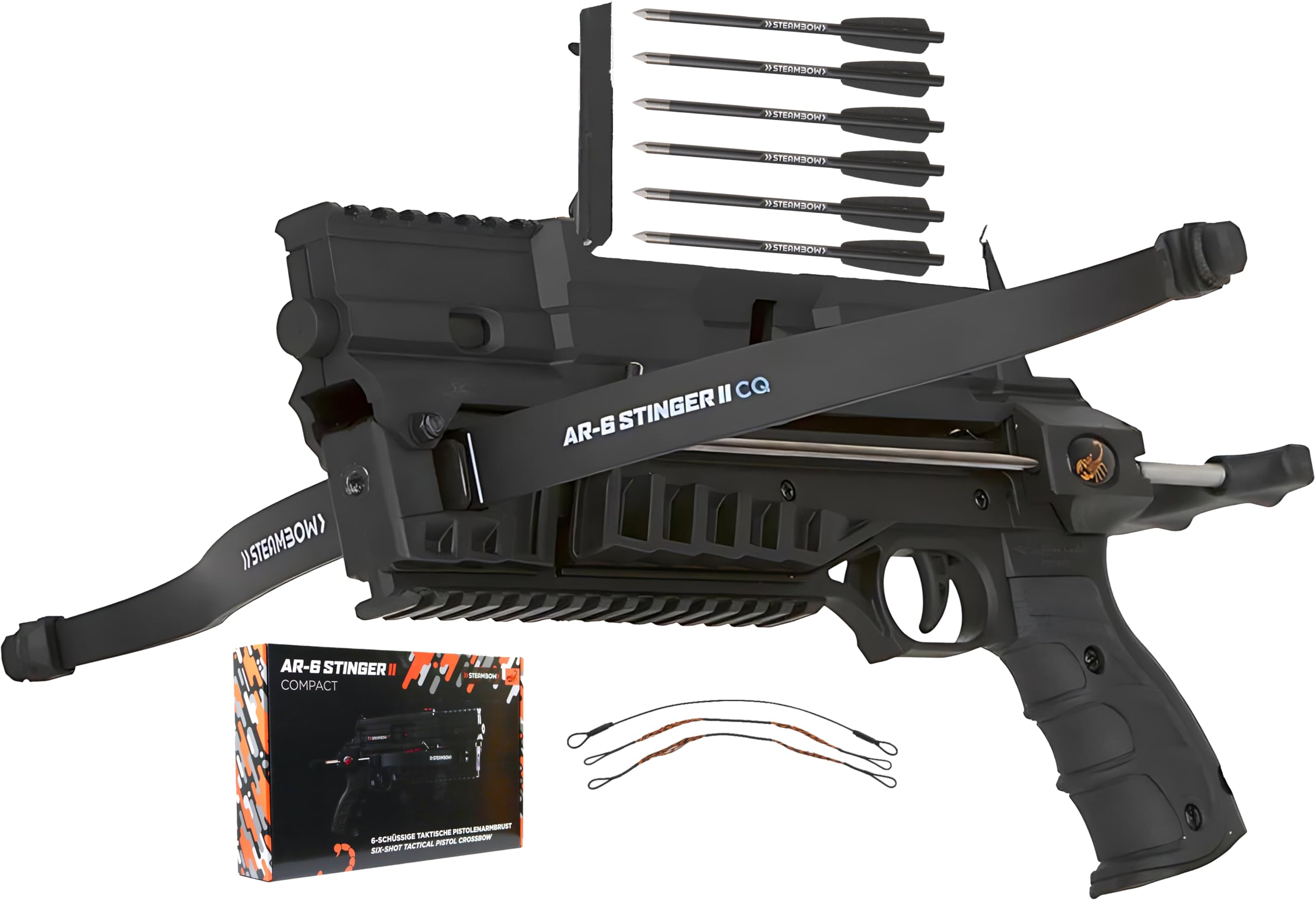 AR-6 Stinger II Compact Repeating Crossbow | 6 Shot, Handheld