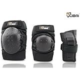 JBM Adult / Child Knee Pads Elbow Pads Wrist Guards 3 In 1 Protective Gear Set For Multi Sports Skateboarding Inline Roller Skating Cycling Biking BMX Bicycle Scooter