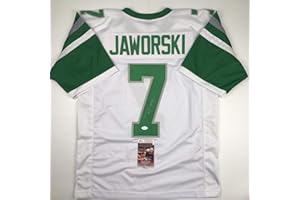 HOFSM.COM HALL OF FAME SPORTS MEMORABILIA Autographed/Signed Ron Jaworski Philadelphia White Football Jersey JSA COA