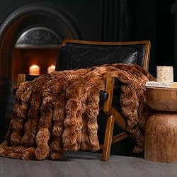 EverGrace Ultra Soft Luxury Fluffy Faux Rabbit Fur