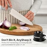 AnySharp Knife Sharpener Hands-Free PowerGrip Suction 20° Angled view 9