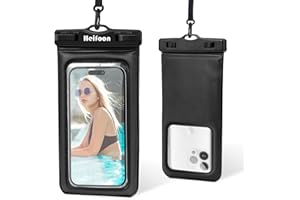 Heifoon Floating Waterproof Phone Pouch Filled with Sponge Universal Cellphone Dry Bag Case with Lanyard for iPhone 15 14 13 12 Pro Max Xs Max XR X 8 7 6S Plus SE, Galaxy S22 S21 S20 S10 up to 7.0’’