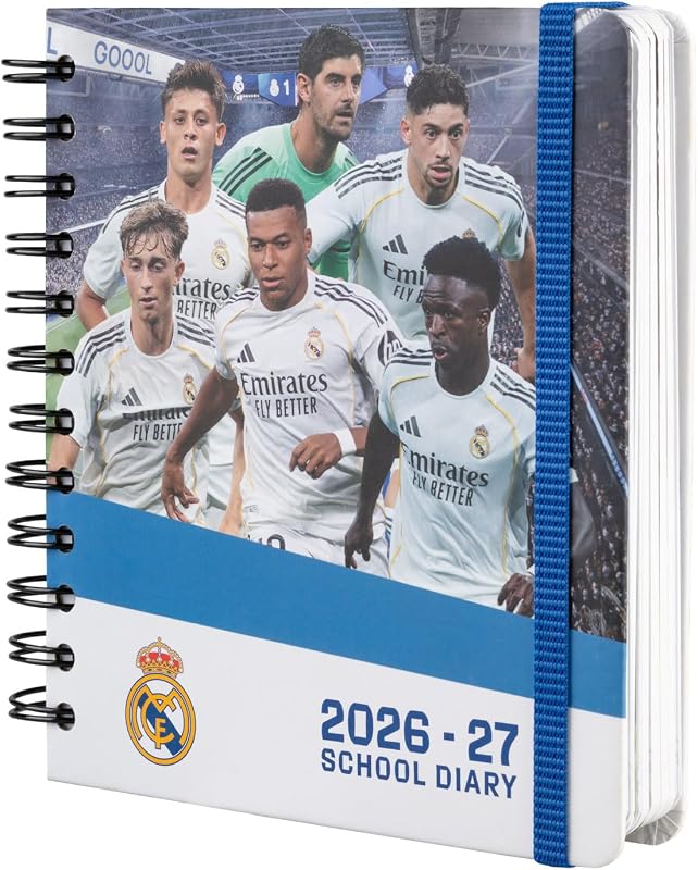 Real Madrid Diario Scuola 2026 2027 - Agenda Giornaliera
