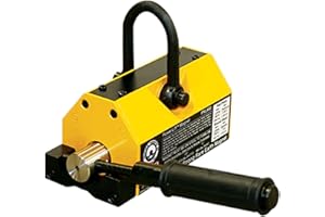 MAG-MATE PNL1600 Powerlift Magnet, Heavy Duty Magnet, with 3 to 1 Lift Saftey, Rare Earth Magnet with 1600 lbs Lifting Capacity, Yellow or Green in Color