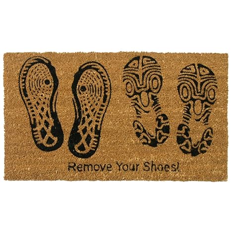Buy Rubber Cal Remove Your Shoes Decorative Floor Mats 18 X 30