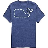 Vineyard Vines Mens On-The-go Whale Outline Short-Sleeve Harbor Performance Tee