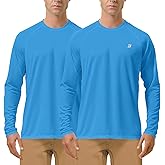 Roadbox Mens UPF 50+ UV Sun Protection Shirts Outdoor Long Sleeve SPF Rash Guard for Fishing Hiking Swimming Running