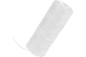 SIDAZON White Mason Line 300 Feet #18 Braided Nylon Twine for Masonry, Construction, Gardening & DIY Projects - Masonry Tools Construction String