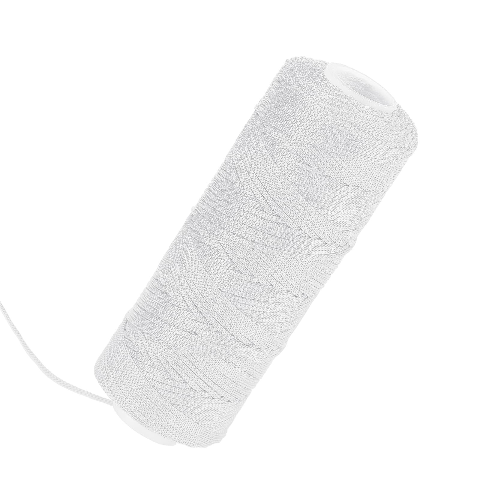 Photo 1 of White Mason Line 300 Feet #18 Braided Nylon Twine for Masonry, Construction, Gardening & DIY Projects - Masonry Tools Construction String