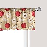 Ambesonne Fruits Window Valance, Fresh Fruit Slices
