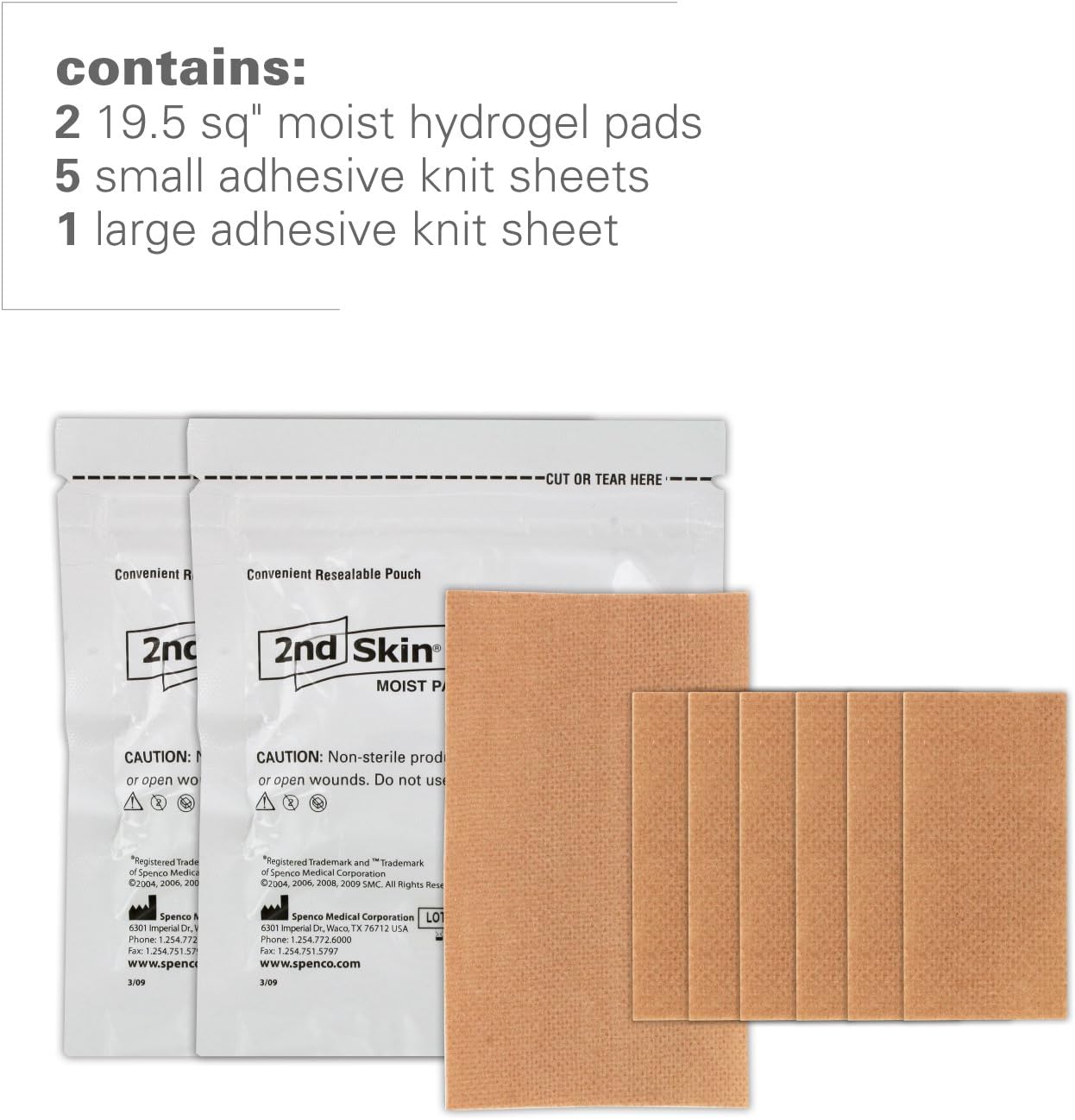 Spenco 2nd Skin Dressing Kit Bandages for Blister Protection, Sports, 8-Count: Health & Personal Care