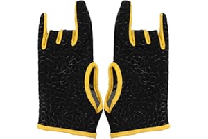 Beavorty Professional Anti-Slip Bowling Gloves Breathable Elastic Sports Gloves with Silicone Grip for Precise Control Size S