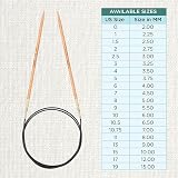 KnitPro Basix Beech Fixed Circular Needles 40in 100cm 3.00mm view 4