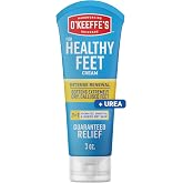 OKeeffes Healthy Feet Intense Renewal Cream, 3 oz Tube, 1-Pack | Chemically Exfoliates &amp; Softens Extremely Callused Dry Feet, Urea &amp; Alpha Hydroxy Acid Formula, Cracked Heel Relief