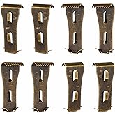 Brick Clips 8 Pcs Heavy Metal Wall Hangers for 2-1/4 to 2-3/8 In Bricks | Hanging Outdoors Heavy Metal Brick Wall Hangers for Outside Home Decor Brick Hooks