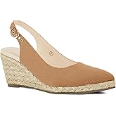 Juliet Holy Womens Wedge Sandals Espadrilles Closed Toe Slingback Buckle Strap Comfortable Casual Summer Wedges Shoes