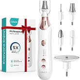 COSLUS C43 Professional Manicure Pedicure Kit, Upgrade Wider Grinder, White | Professional Cordless for Acrylic Gel Dip Powder Nails, Rechargeable Manicure &amp; Pedicure Machine, Salon Home, Lightweight