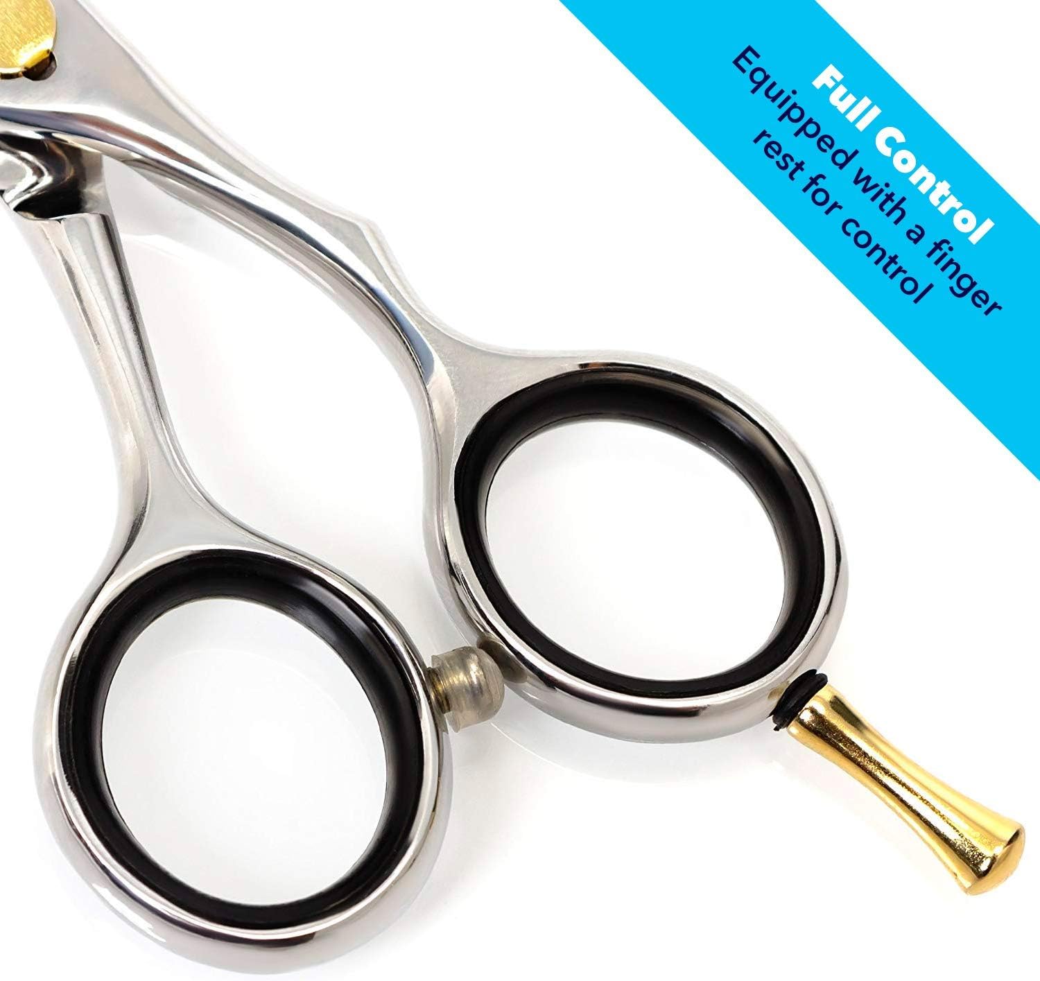 Equinox Professional Razor Edge Series - Hair Cutting and Thinning/Texturizing Scissors/Shears Set - 6.5 Inches - Stainless Steel: Health & Personal Care