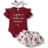 Mioglrie Newborn Infant Baby Girl Clothes Romper Shorts Set Floral Summer Outfits Cute Baby Clothes Girl