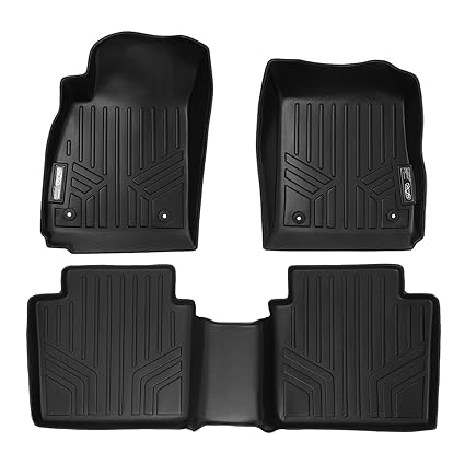 Smartliner Floor Mats 2 Row Liner Set Black For 2014 2018 Chevrolet Impala