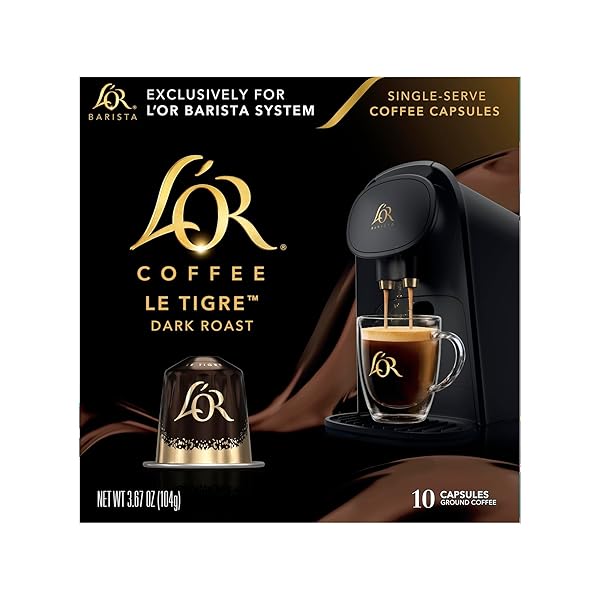 L’OR COFFEE PODS, 10 COUNT LE TIGRE DARK...