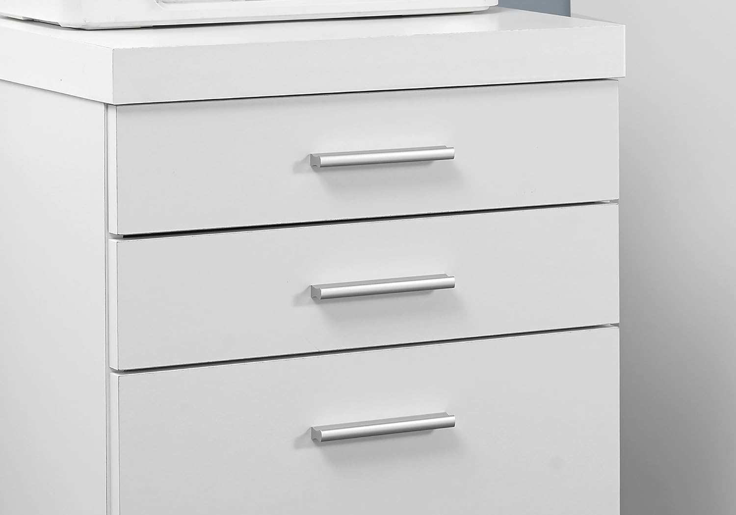 Monarch Specialties 3 Drawer File Cabinet - Filing Cabinet (Dark Taupe): Furniture & Decor