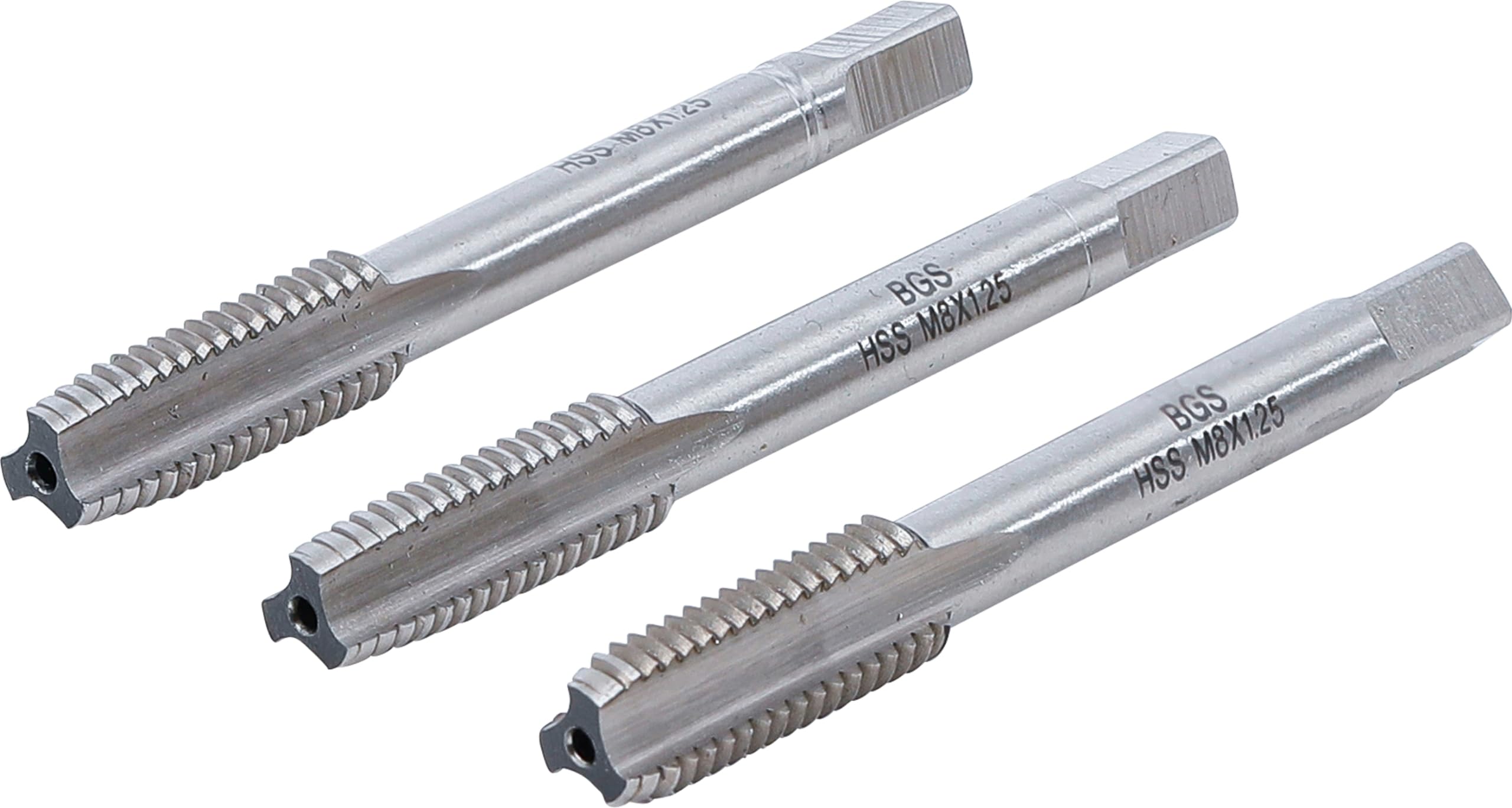 BGS 934 | Tap Set | Starter, Plug, Bottoming Tap | HSS-G | M8 x 1.25 | 3 pcs.