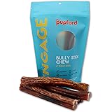 Pupford Bully Stick - Thick, Long-Lasting Chews for Your Pup - Single Ingredient, Cleans Teeth, Teaches Proper Chewing Behavi