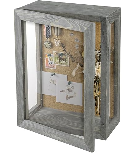 18x18x4 Inch Deep Shadow Box Display Case - Extra Deep Frame For Photos, Memorabilia, Keepsakes - View #7