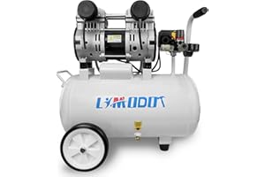 Limodot Air Compressor, Ultra Quiet Air Compressor, Only 68dB, 6 Gallon Durable Steel Air Tank, 4.2CFM @ 90PSI, Oil-Free, Ideal For Shop, Garage, Car, Pneumatic Tool, 1.7 HP