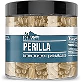 Earthborn Elements Perilla 200 Capsules, Pure & Undiluted, No Additives