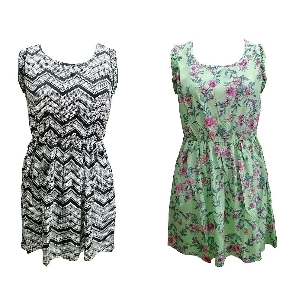 light green colour frock