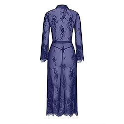 Lace Robes for Women Sexy Long Lingerie Robe for