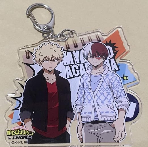 Amazon 僕のヒーローアカデミア J World Tokyo ペアアクリルキーホルダー 爆豪勝己 轟焦凍 ヒロアカ おもちゃ おもちゃ