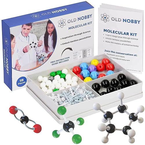Lessons in Chemistry Model Kit - Old Nobby 239 Pc Molecular Set Organic ...