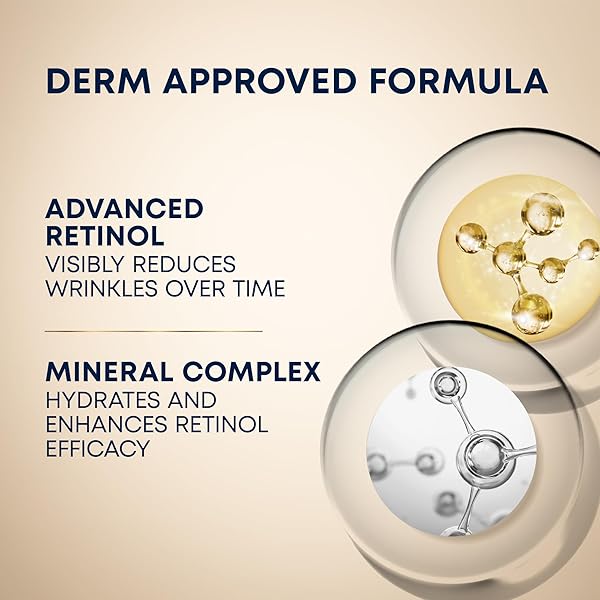 ROC RETINOL CORREXION DEEP WRINKLE RETINOL FACE SERUM WITH ASCORBIC ACID, ANTI-AGING TREATMENT FOR FINE LINES, DARK SPOTS, POST ACNE SCARS, 1 OZ (PACKAGING MAY VARY)