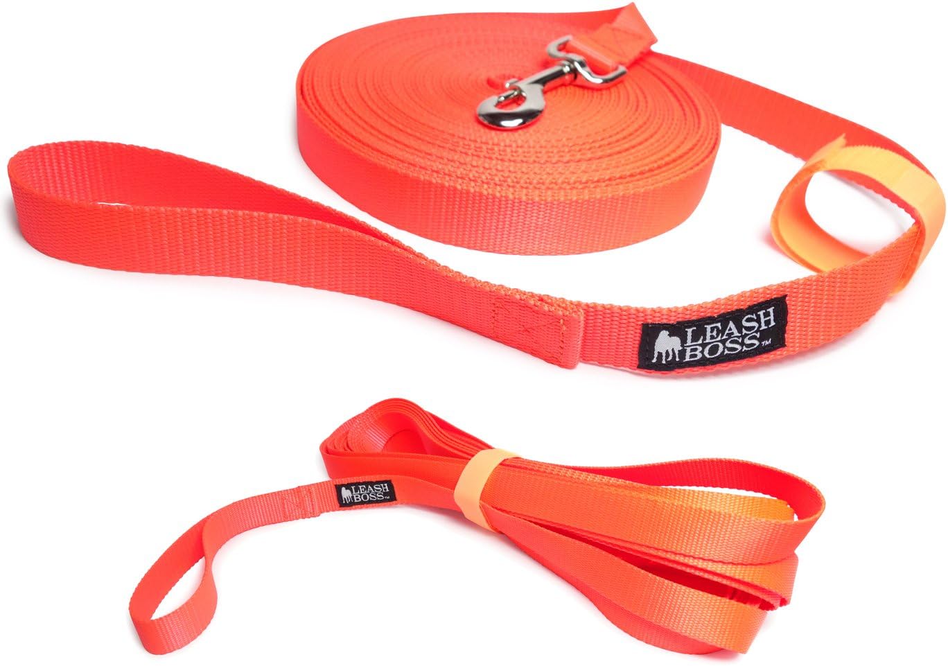 Leashboss Extra Long Dog Leash - Long Lead Leash for Dog Training - Recall Leash for Dogs Outside 50 Foot