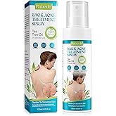 Back Acne Treatment Spray, 2% Salicylic Acid Spray, Back Acne, Tea Tree Oil with Aloe Vera, Body Acne, Back Acne Solution, 4.04 Oz