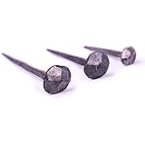 Schlossnagel 40mm 10er Set - Geschmiedete Ziernägel Antik-Optik Blauschwarz