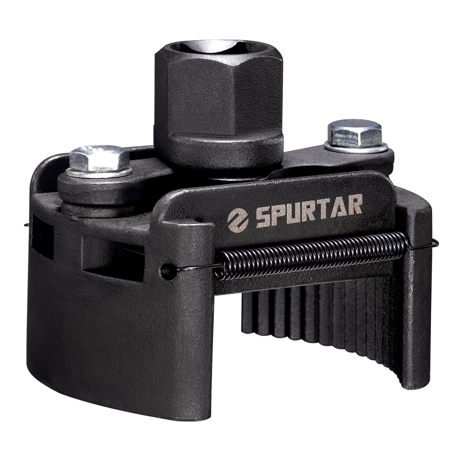 Photo 1 of Spurtar Adjustable Oil Filter Wrench 2-3/8 to 3-1/8 inch 60-80mm Universal Oil Filter Removal Tool 1/2'' Drive Cap Style Oil Filter Tool Perfect Fits Small Medium-sized Spin-on Oil Filters UTV JetSkis