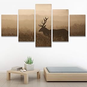 SIGNWIN 5 Panel Canvas Wall Art Modern Art...