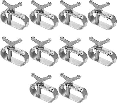 Jttxiu 10 Pcs Pool Cover Ratchet Kit Aluminum Turnbuckle Cable Winch