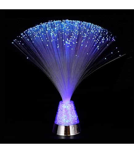 Glasvezel Licht, 7 Farben LED Fiber Optic Lamp, romantische Farbwechsel Schönes Nachtlicht, voor Home Living Interior Design