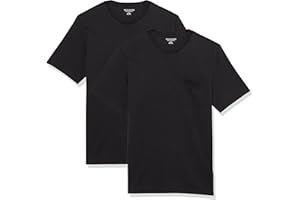 Amazon Essentials Mens T-Shirts, Regular-Fit, Short-Sleeve Crewneck Pocket, Pack of 2