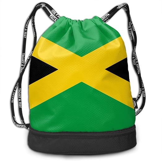 Drawstring Backpack Jamaica Flag Shoulder Bags Amazon.ca Clothing